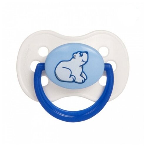 фото Пустышка латексная классическая canpol babies animals continents 0-6 м (1 шт) белый