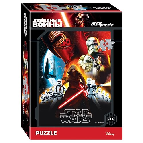 Пазл Step puzzle Disney Звёздные войны (71144), 54 дет. набор наклеек пленочных disney 1 звёздные войны 2