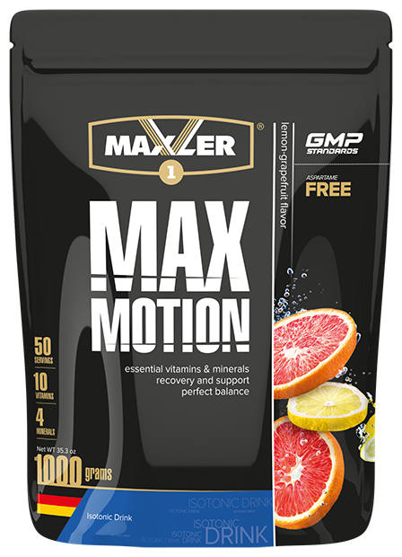 MAXLER EU Max Motion (Пакет) 1000 г (Lemon-Grapefruit Flavor)