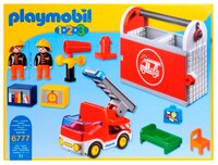 Набор с элементами конструктора Playmobil 1-2-3 6777 Пожарная станция