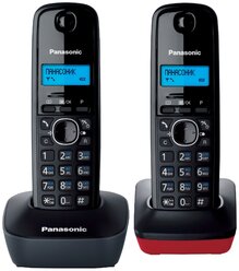 Радиотелефон Panasonic KX-TG1612 серый/красный