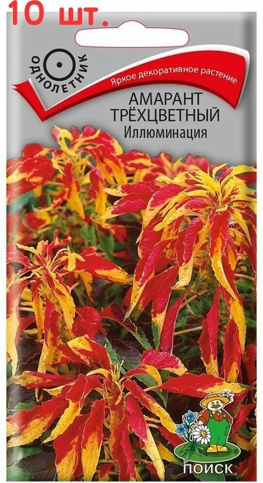 Семена Амарант Иллюминация трехцветный 01 г (10 шт.)
