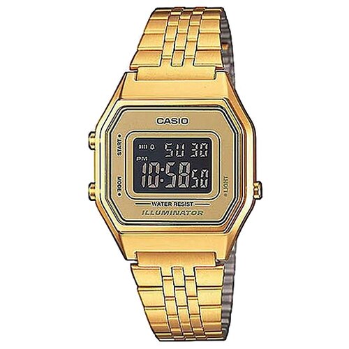 Наручные часы CASIO Vintage LA680WEGA-9B, золотой, черный наручные часы casio la680wega 1er