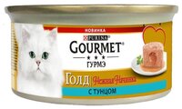 Корм для кошек Gourmet (0.085 кг) 12 шт. Gold Нежная начинка с тунцом 0.085 кг 12