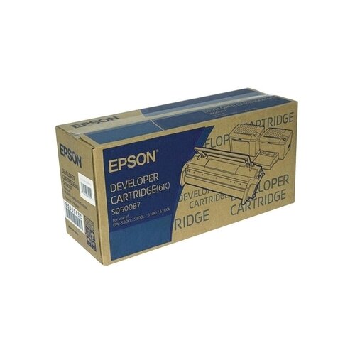 Картридж Epson C13S050087, 6000 стр, черный