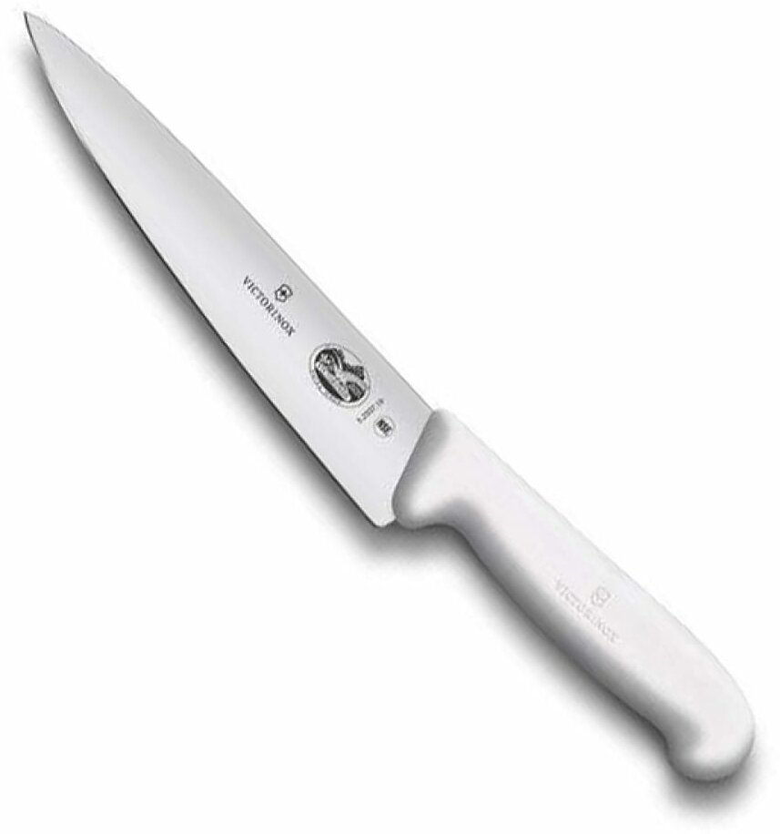 Нож кухонный Victorinox Fibrox (5.2007.15) стальной разделочный для мяса лезв.151мм прямая заточка б - фото №2