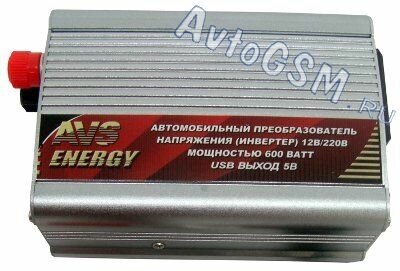 Преобразователь напряжения автомобильный AVS IN-600W (12В > 220В, 600 Вт, USB) (+ Набор предохранителей в подарок!) - фото №2