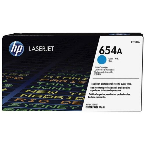 Картридж HP 654A CF331AC для HP Color LaserJet Enterprise M651n/M651dn/M651xh/M680dn/M680f голубой hp картриджи комплектом hp cf332ac cf333ac cf331ac cf330xc 654a 654xc полный набор