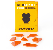 Головоломка / пазл / IQ головоломка пазл Сова (7 деталей) GEEK PUZZLE пазл на подарок