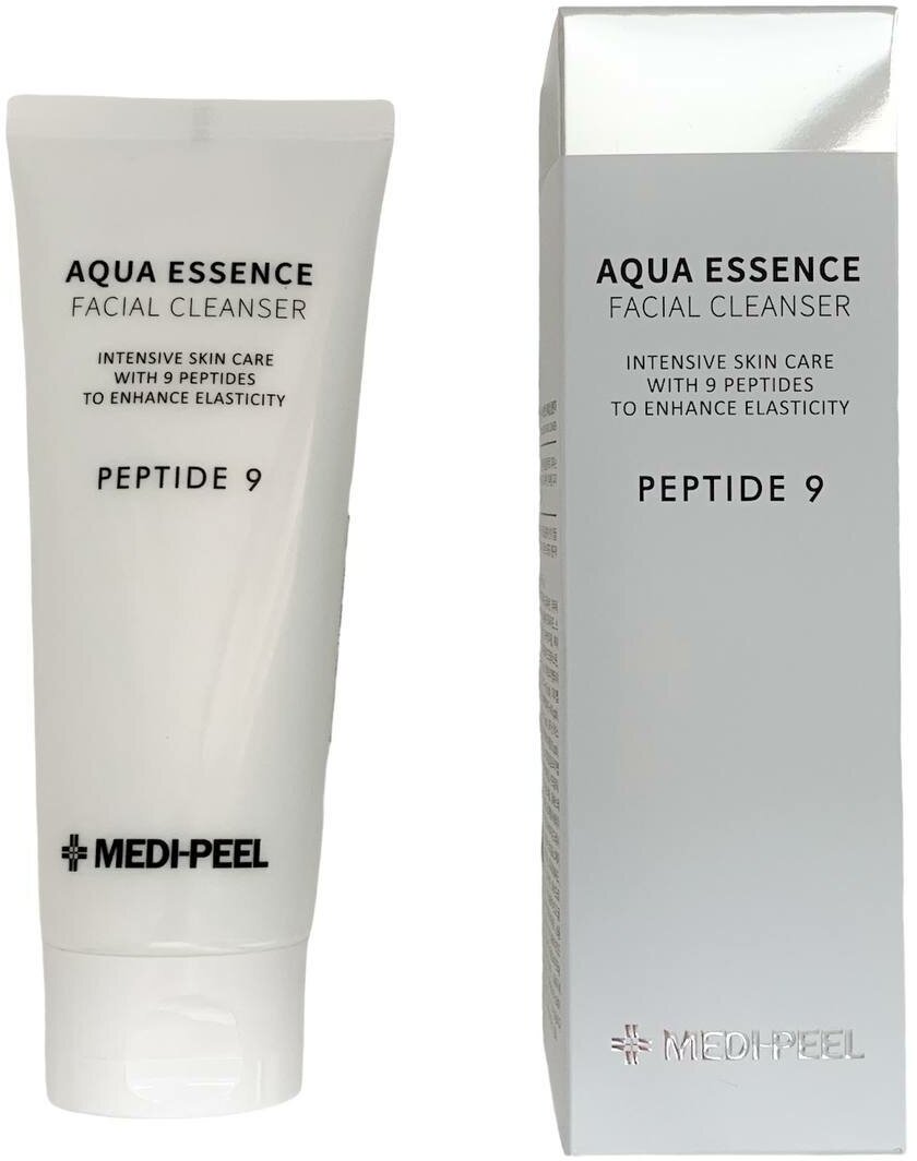 Укрепляющая пенка с комплексом пептидов MEDI-PEEL Peptide 9 Aqua Essence Facial Cleanser, 150 мл