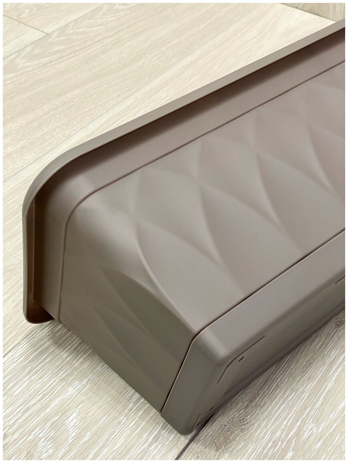 Ящик для растений Сиена с поддоном 58 см, серый — фото 1