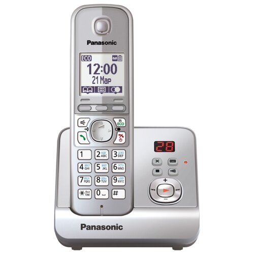 Радиотелефон Panasonic KX-TG6721 серебристый