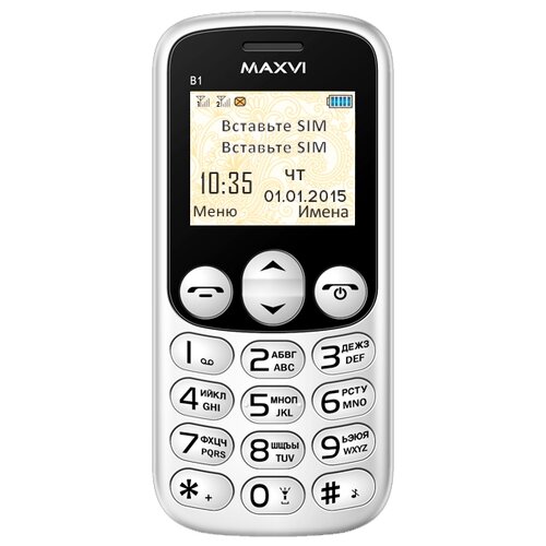фото Телефон maxvi b1, белый