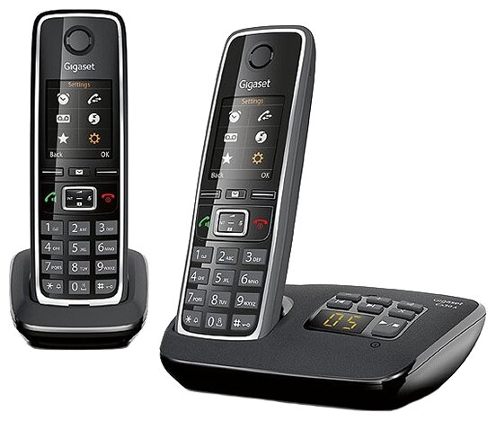 Телефон Siemens Gigaset C530A DUO Black DECT автоответчик 2 трубки