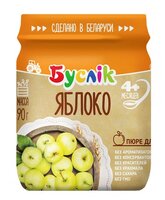 Пюре Буслик яблоко (с 4 месяцев) 90 г, 1 шт