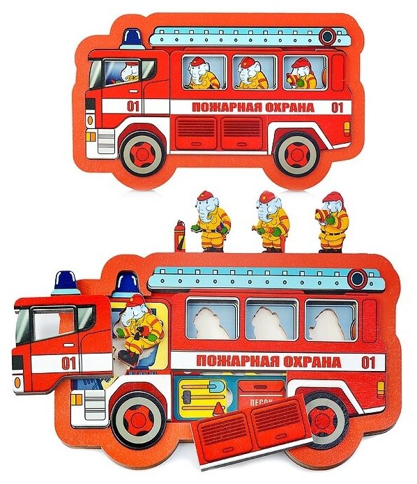 Развивающая доска Пожарная охрана 18 дет, арт.8191 /37