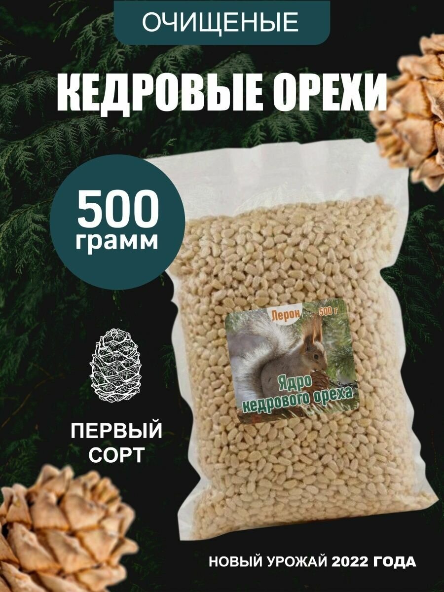 Кедровый орех очищенный ядро сибирский 500гр - фотография № 1