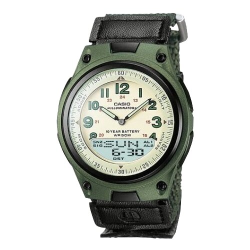 Наручные часы CASIO Collection AW-80V-3B, зеленый, белый