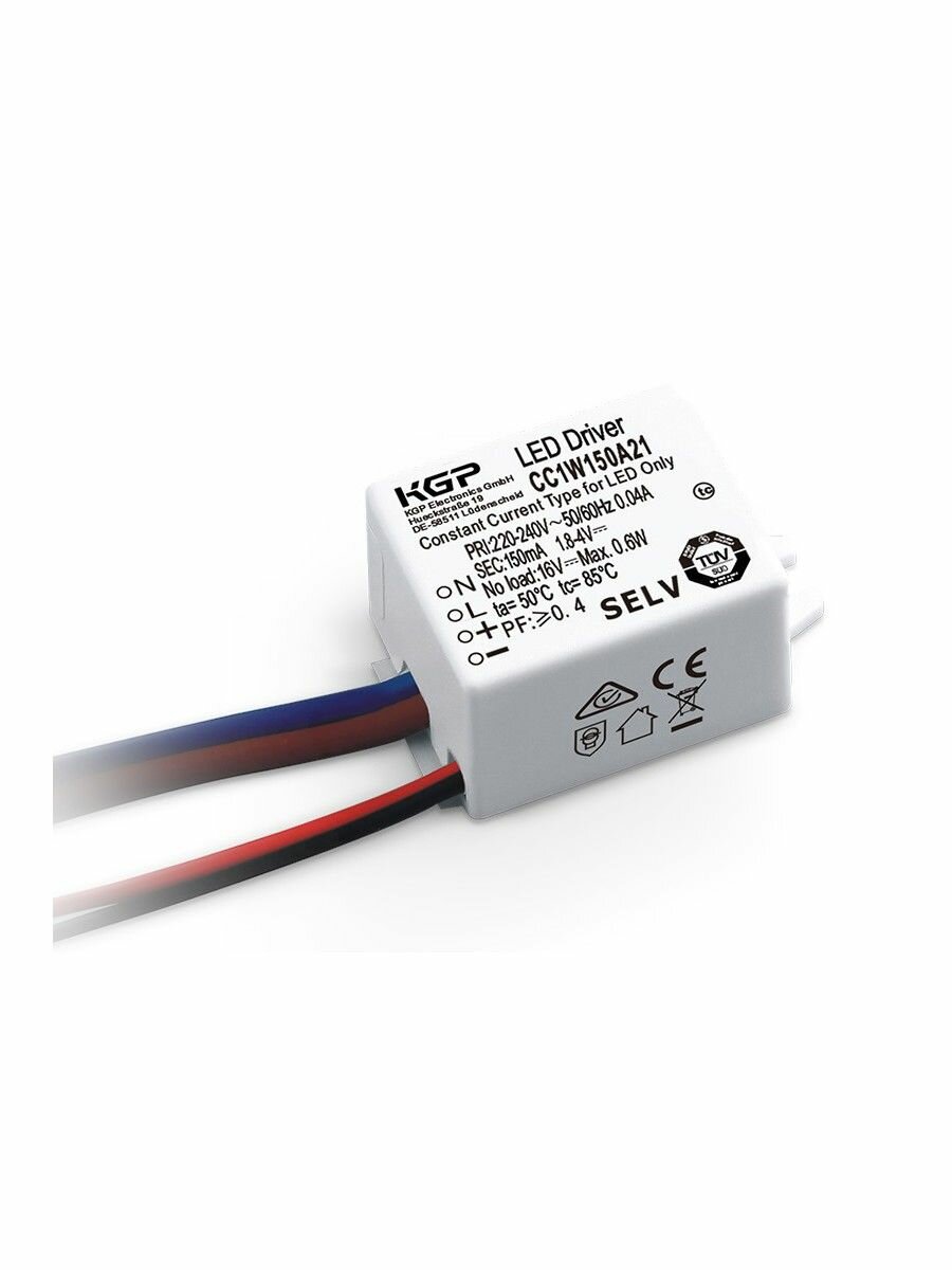 LED-драйвер AC-DC 3 Вт KGP CC3W350G1 Triac, выход 8-13В/350 мА