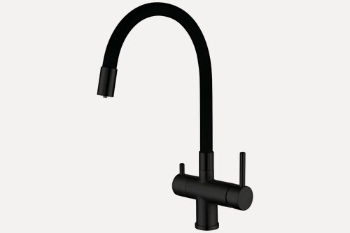 Изображение товара Смеситель для кухни Gappo G4398-36, с гибким изливом, черный