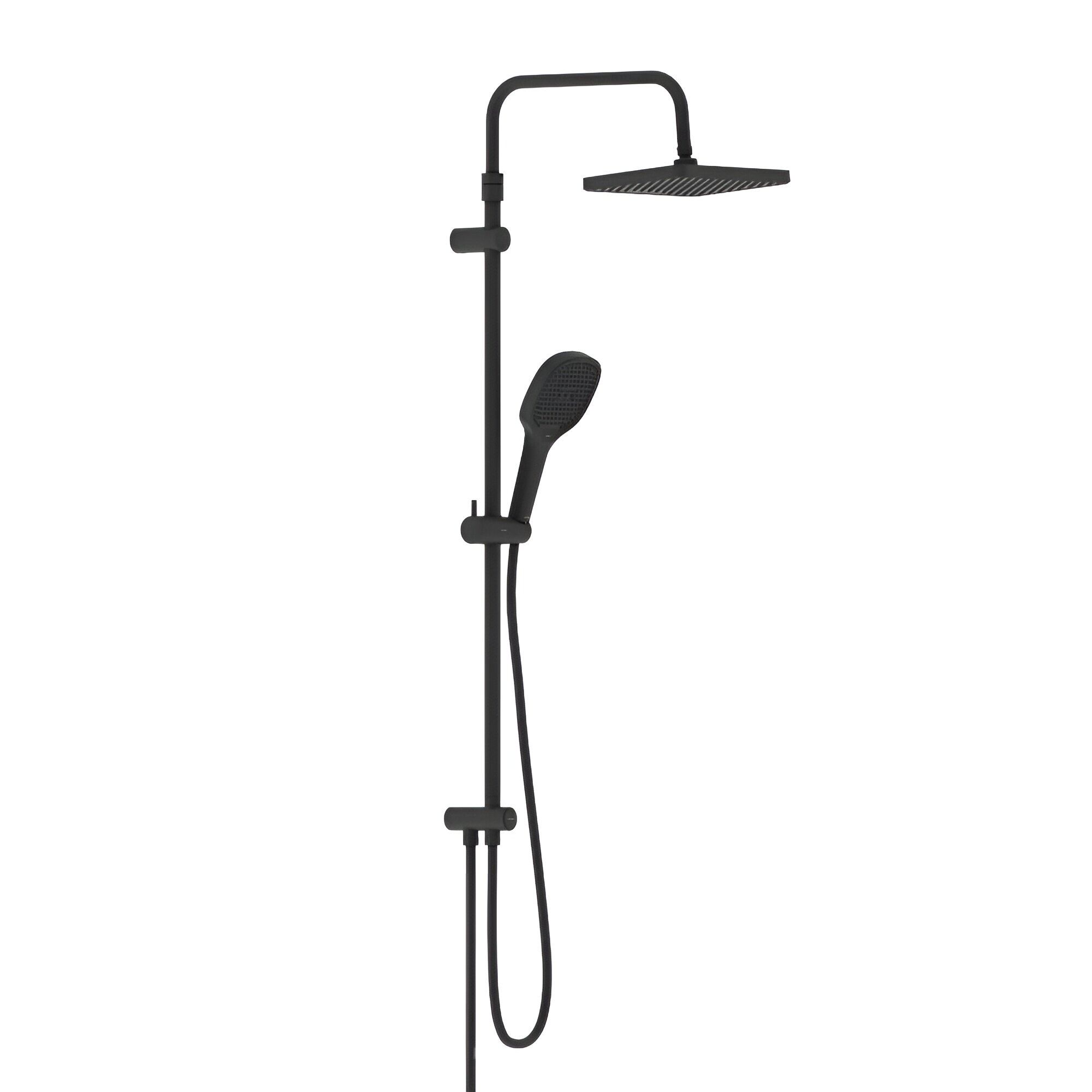Душевая система Damixa Merkur 940000300, без смесителя, черный