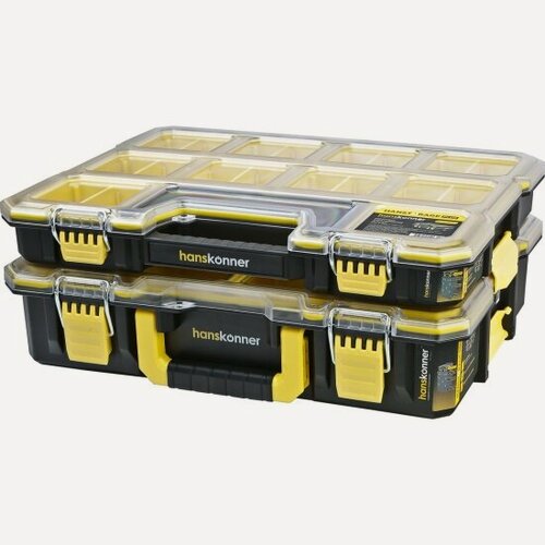 Изображение товара Комплект органайзеров Hanskonner HSP2KIT 2шт DUALKIT система хранения HANSTORAGE PLUS, 440x354x170мм