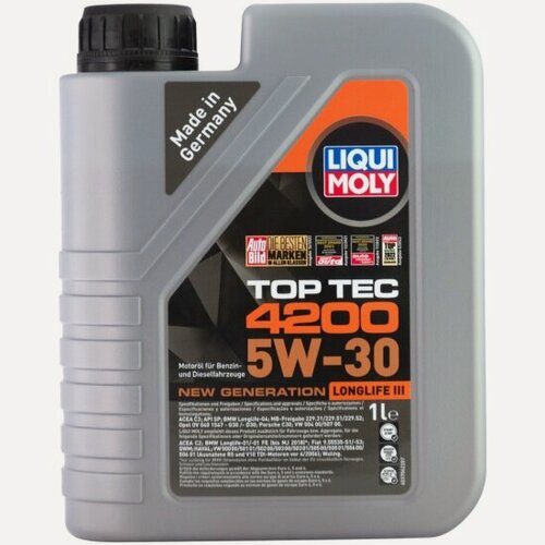 Изображение товара Моторное масло Liqui Moly Top Tec 4200 5W-30 New Generation синтетическое 1 л