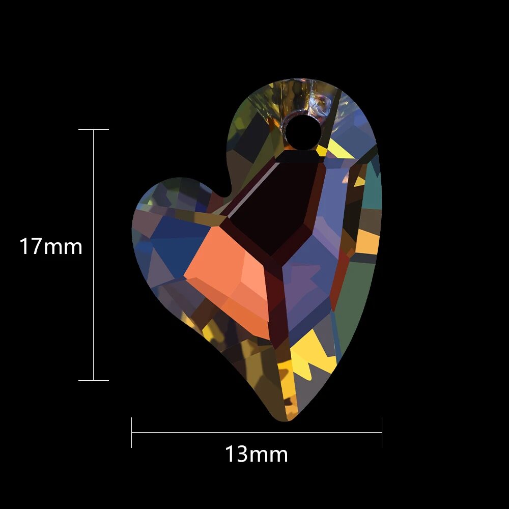 Хрустальные подвески Heart 17mm, 20шт