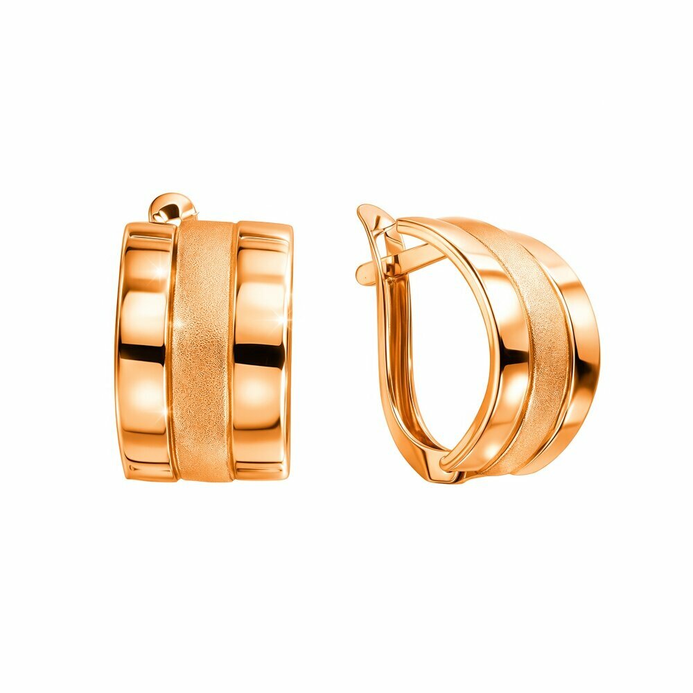 Серьги 585GOLD, красное золото, 585 проба