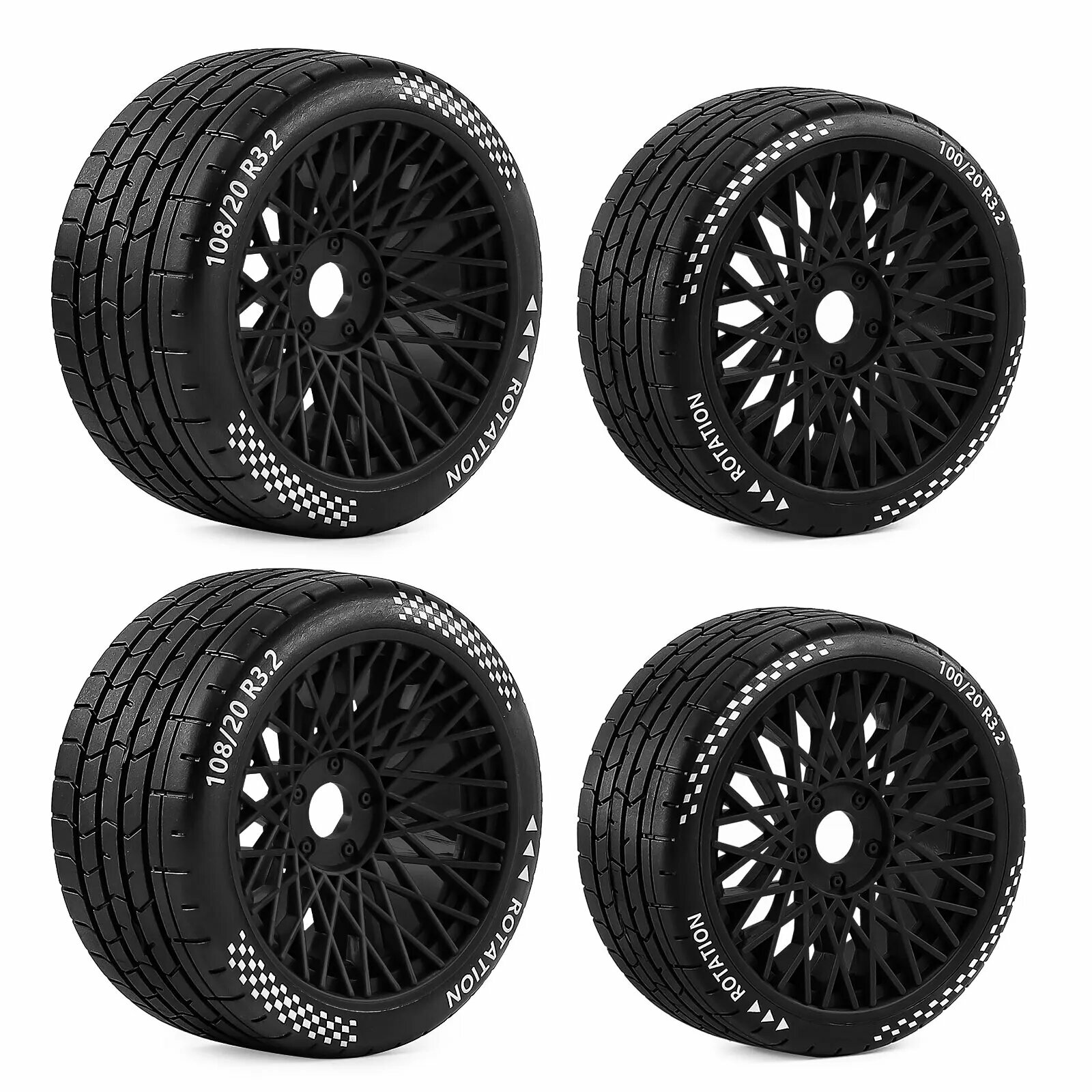 Комплект шин Rotation 108/20 R1.2 Black 2 front 2 rear