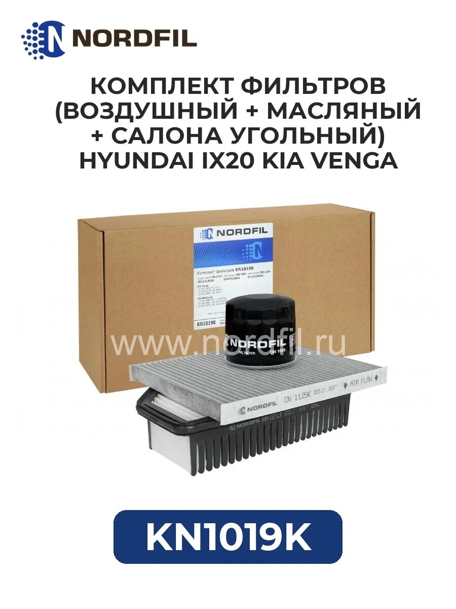 Комплект фильтров антибакт. HYUNDAI ix20 KIA Venga
