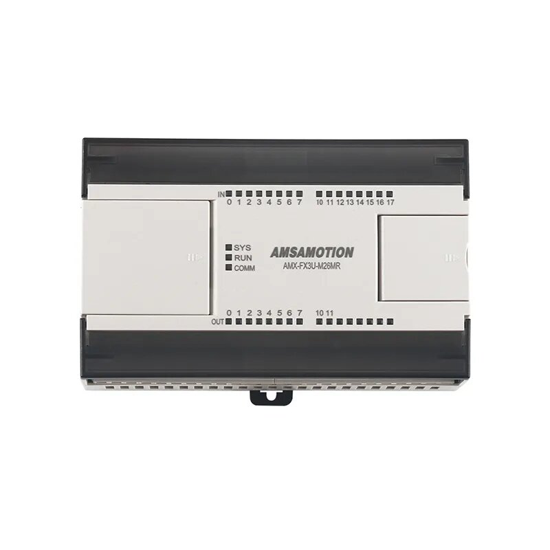 Коммуникационный модуль ПЛК AMSAMOTION FX3U-M26MR, тип реле 16DI/10DO, 4AI/2AO, совместимый с ПЛК Mitsubishi FX3U