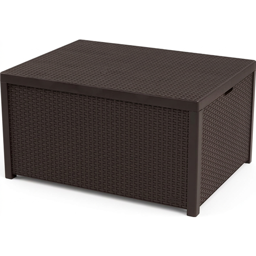 фото Стол-сундук keter арика (arica storage table), коричневый