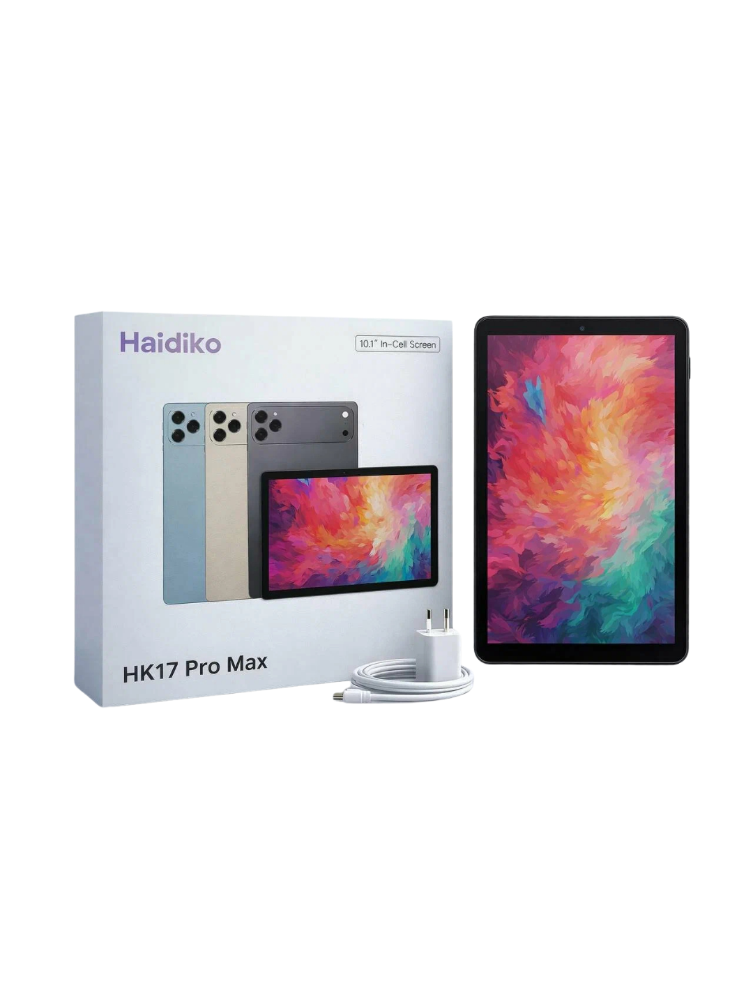 Планшет Haidiko, HK17 Pro, Max, 10,1", 16 Гб RAM, 1 ТБ ROM, LTE, полный комплект