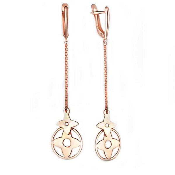 Серьги JEWELIN, красное золото, 585 проба