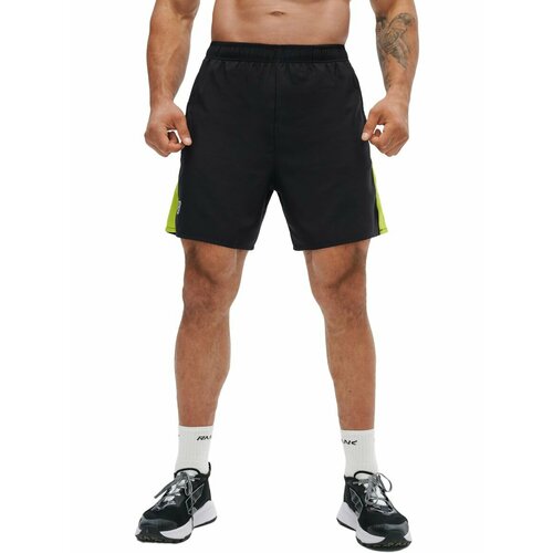 фото Шорты спортивные rank impoderable shorts 7in, размер xl, черный/зеленый