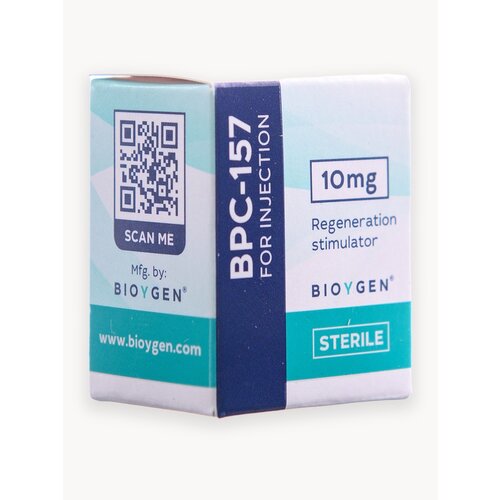 Косметическое средство пептид для ухода за кожей BPC-157 BioYgen 10 mg / БПС-157 Биоген 10 мг