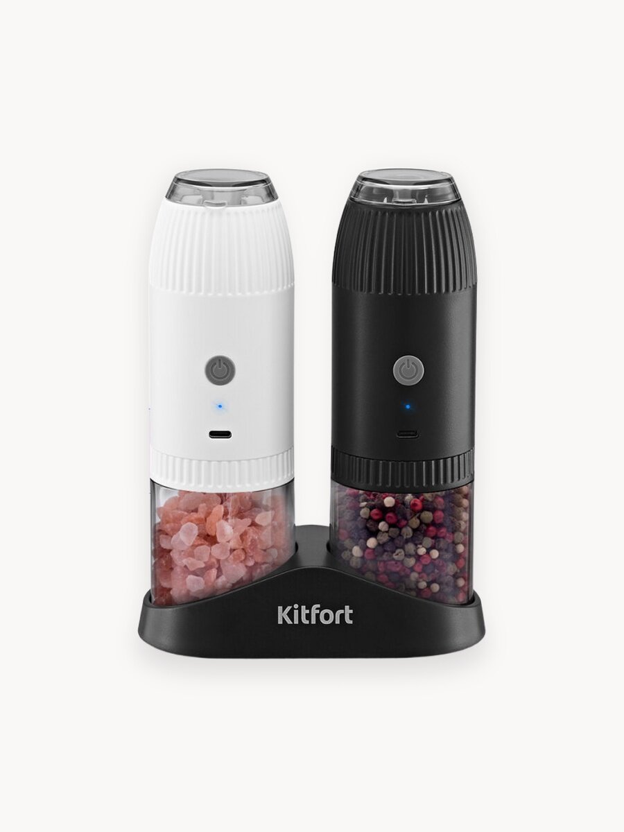 Набор автоматических мельниц для соли и перца Kitfort КТ-6489