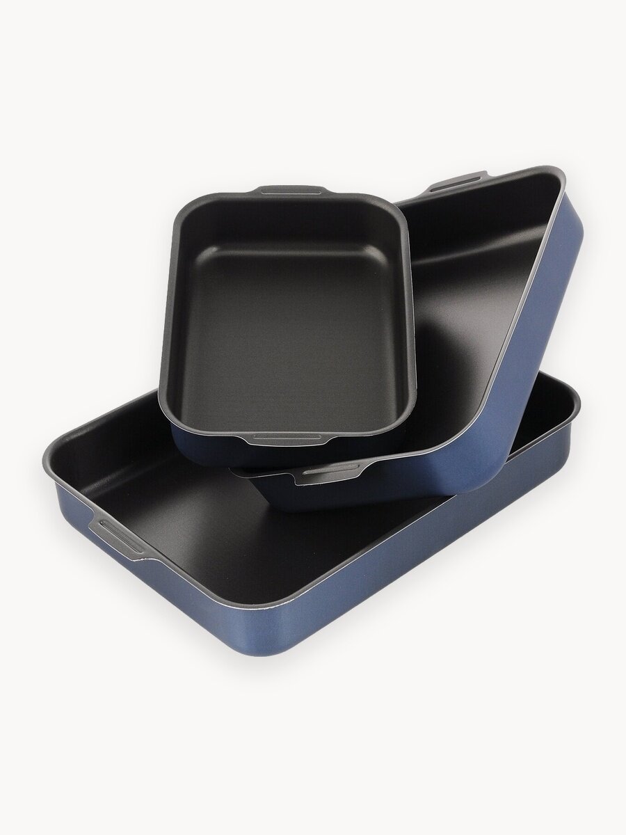 Набор противней KALITVA "Лазоньера", алюминий, антипригарное покрытие, 3 шт