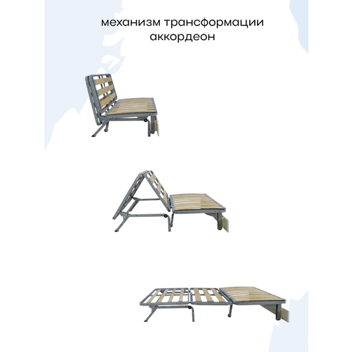 фото Диван-кровать с ящиком пафос (бирюзовый) раскладной, на металлокаркасе, механизм аккордеон, ортопедический, 145х200 см олимп