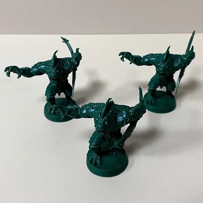 Миниатюры Heroquest, изумрудные Abominations (3 шт)
