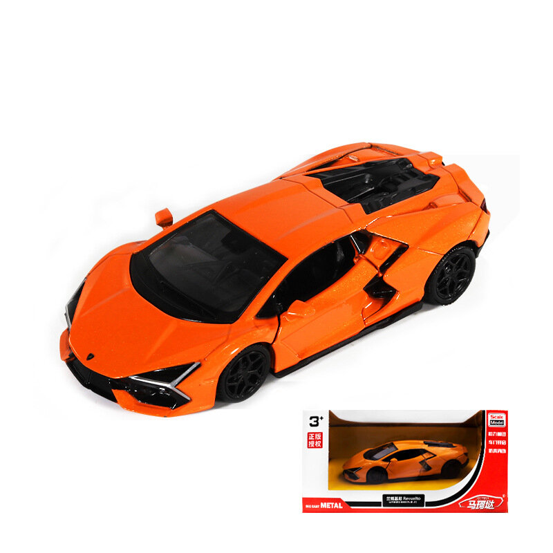 Lamborghini Revuelto Оранжевый 1:18 Масштаб Аллюминиевая Автомобильная Модель Коллекционная