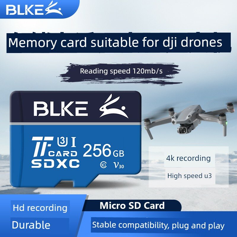 Высокоскоростная микрокарта памяти 256 ГБ для дронов DJI Mini 4 Pro и Air 3s - надежное хранение