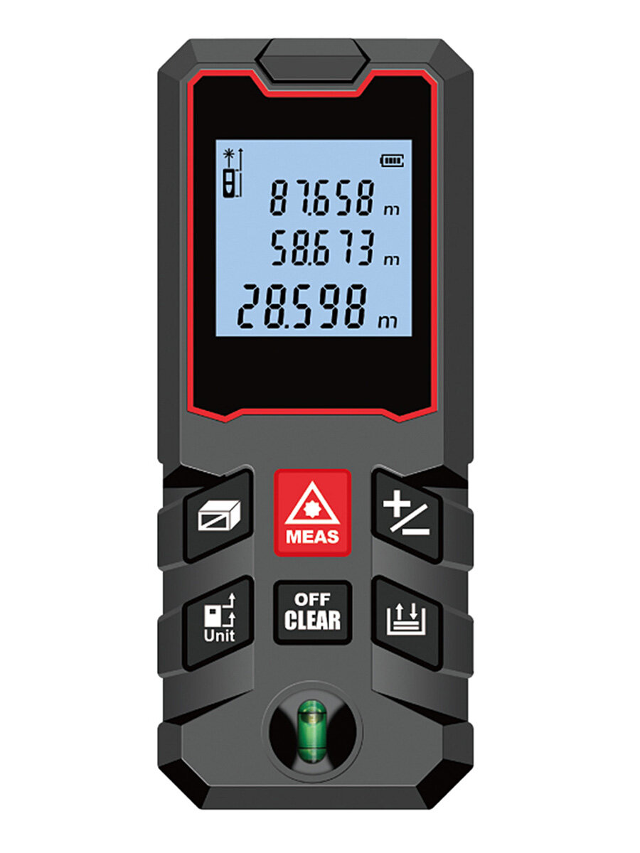 RichMeters DM-100 Лазерный дальномер 0.05 - 100 м, ± 1.5 мм, ABS пластик