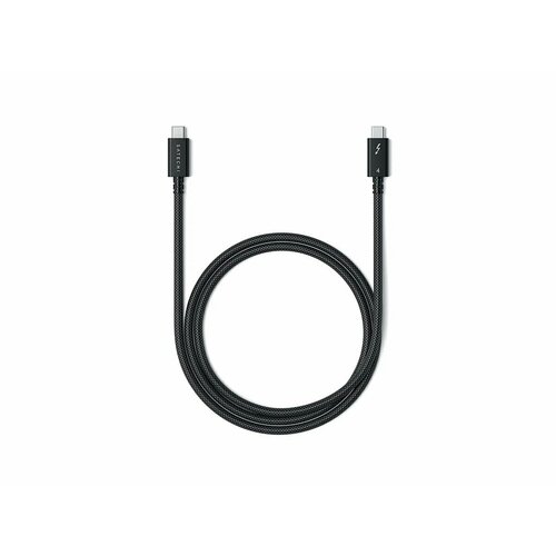 фото Кабель satechi thunderbolt 4 pro (1m), для зарядки, передачи данных и видео, черный, st-ytb100k