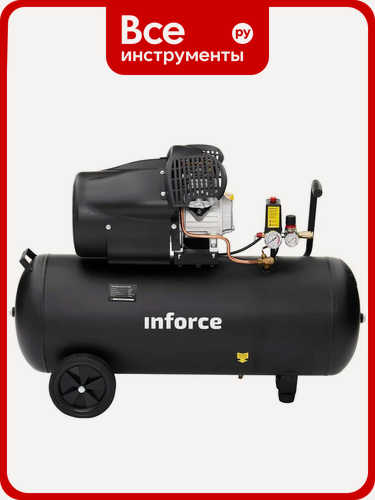 Изображение товара Компрессор (100 л; 10 бар; 410 л/мин) Inforce CXV-100L 04-06-23