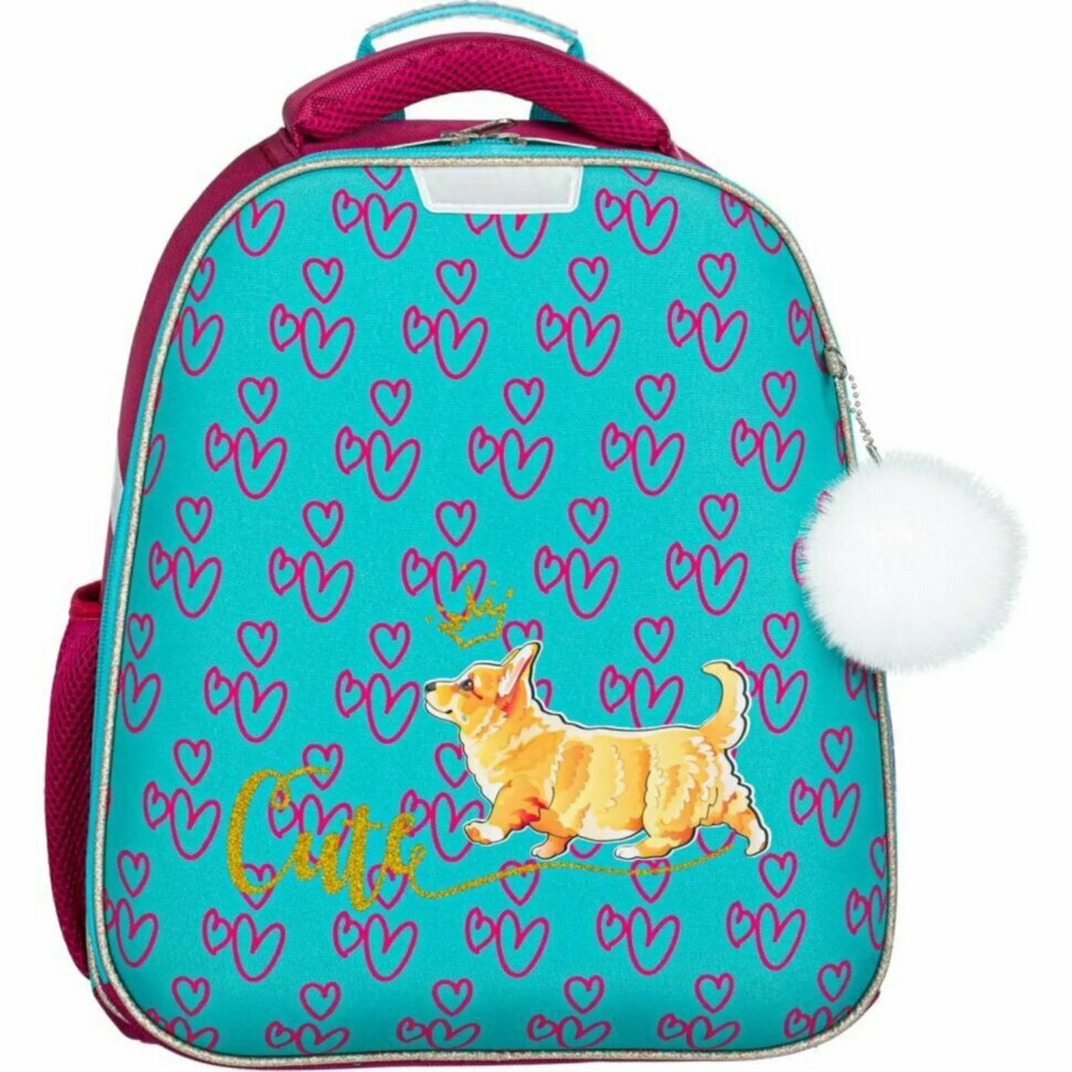 Ранец №1School Basic   Корги, 2 отд, эргоном. спинка, 1145840