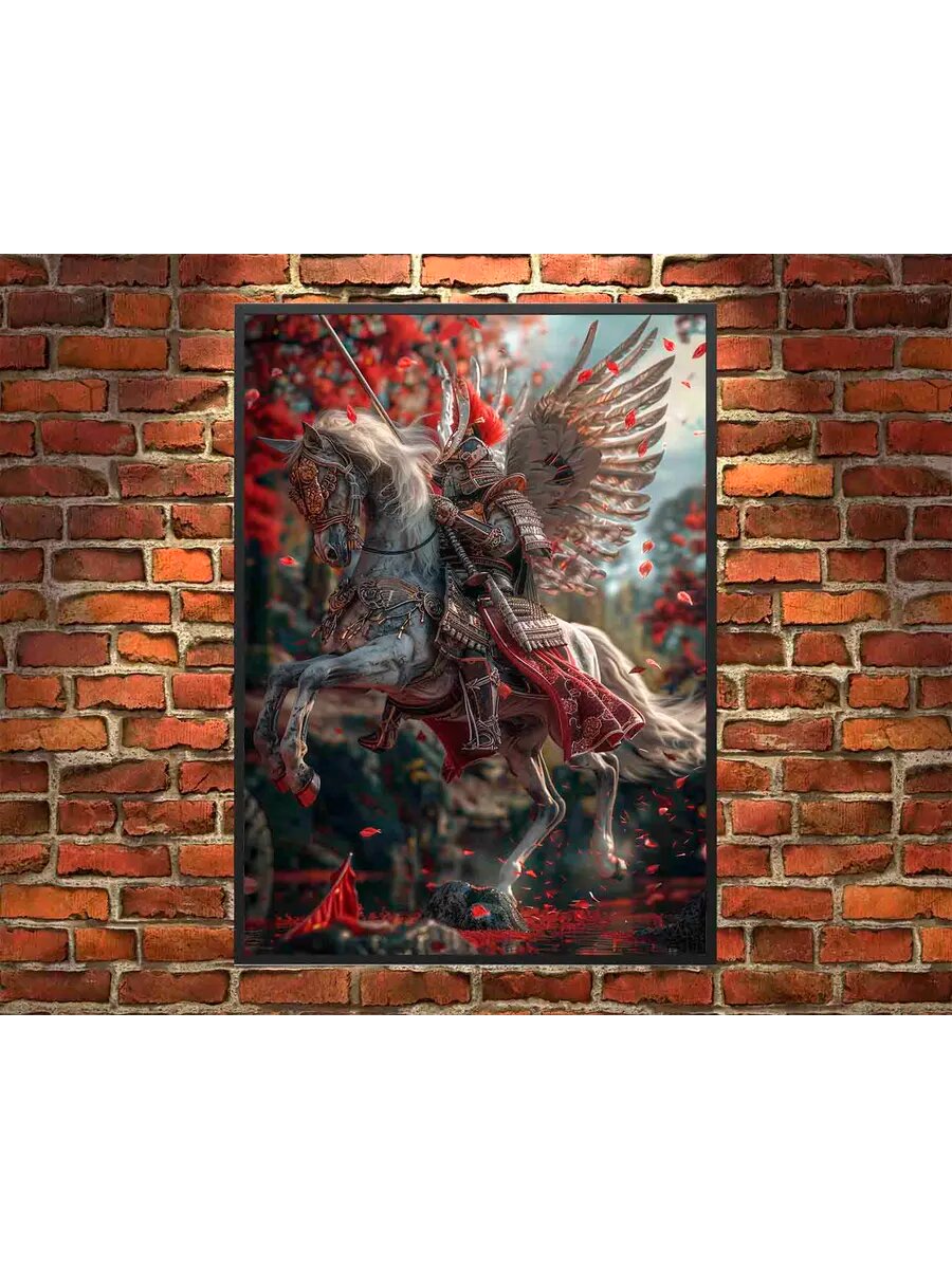 Пегас-зверь-самурай 1, Плакат 30x42см
