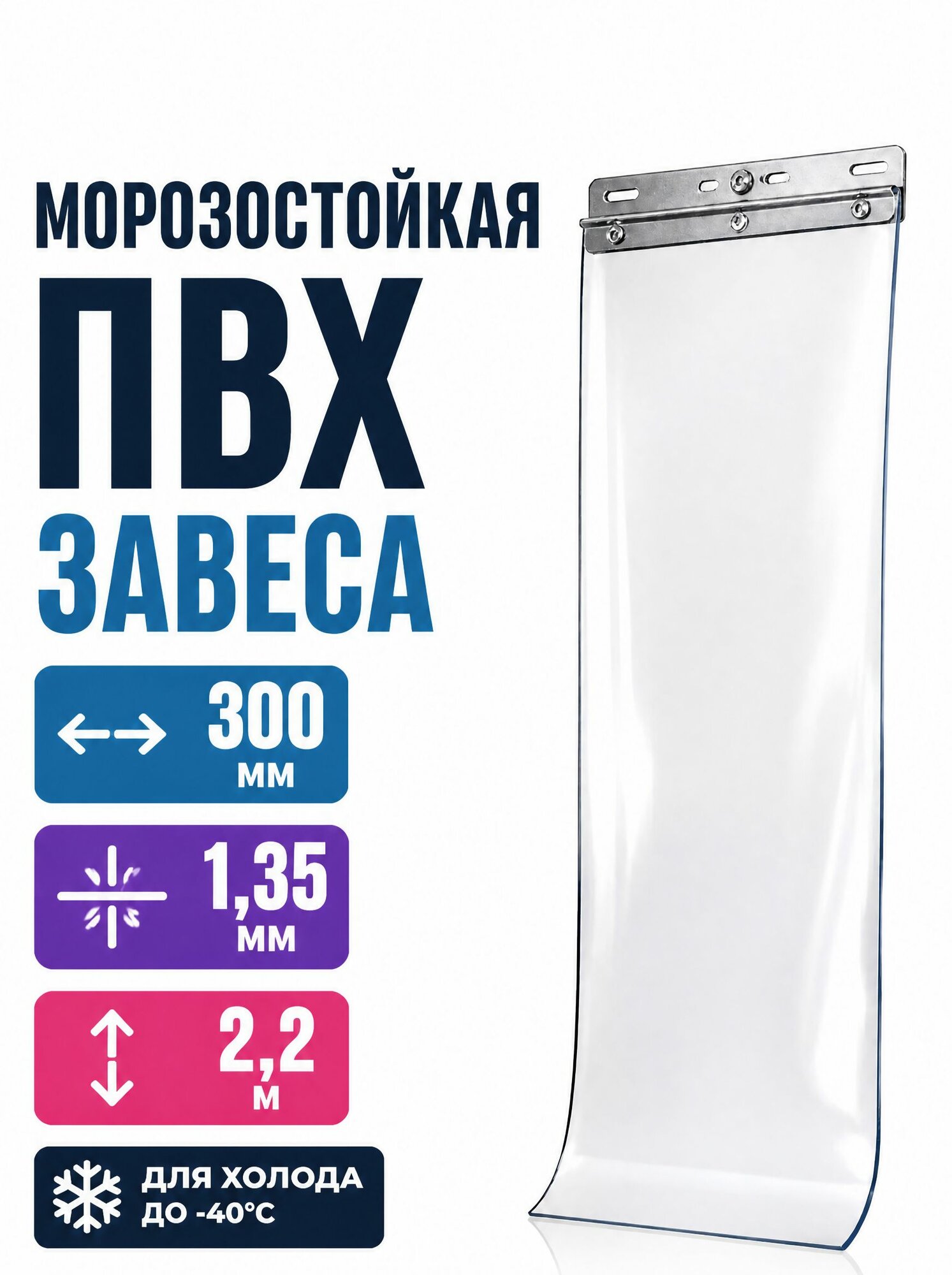 Домовой Прошка Занавеска на дверь нитяная 30x220 см прозрачный