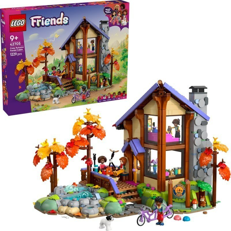 Конструктор LEGO Friends 42705 Уютная хижина в осеннем лесу